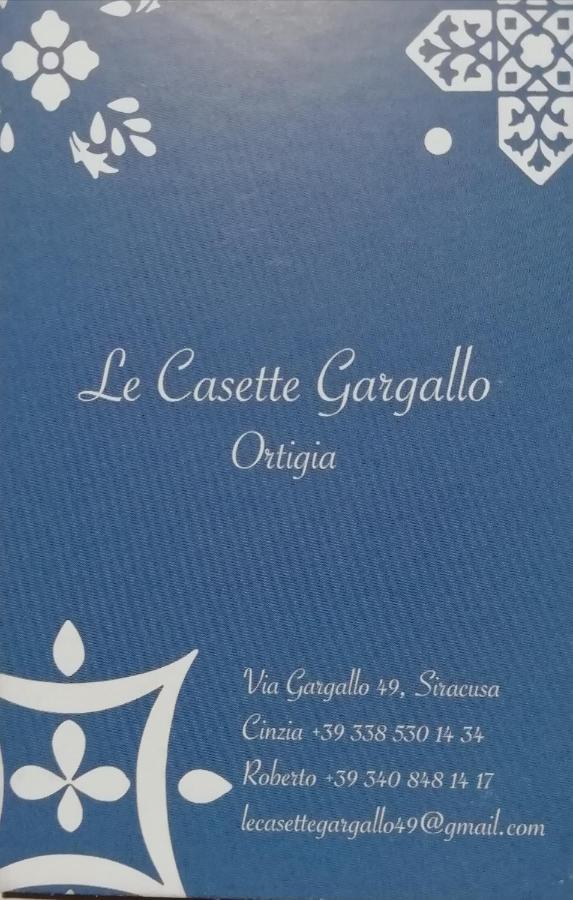 Le Casette Gargallo 1 - Ortigia Syracuse Exterior foto